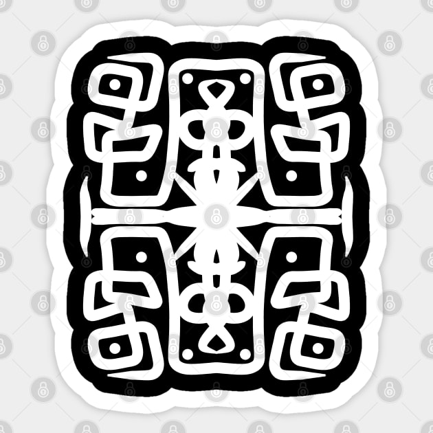 Lines Art 10 Sticker by Megadorim